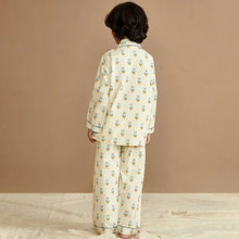 Load image into Gallery viewer, Yellow Bear Printed Full Sleeves Night Suit
