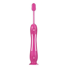 Load image into Gallery viewer, Pink Bunny Toothbrush With Bristle Cover
