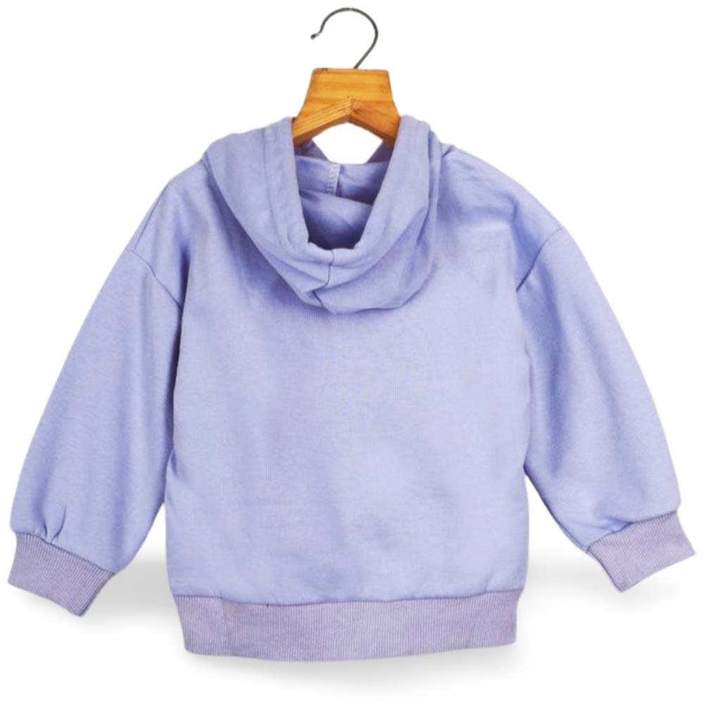 Yellow & Lilac Front Applique Hoodie