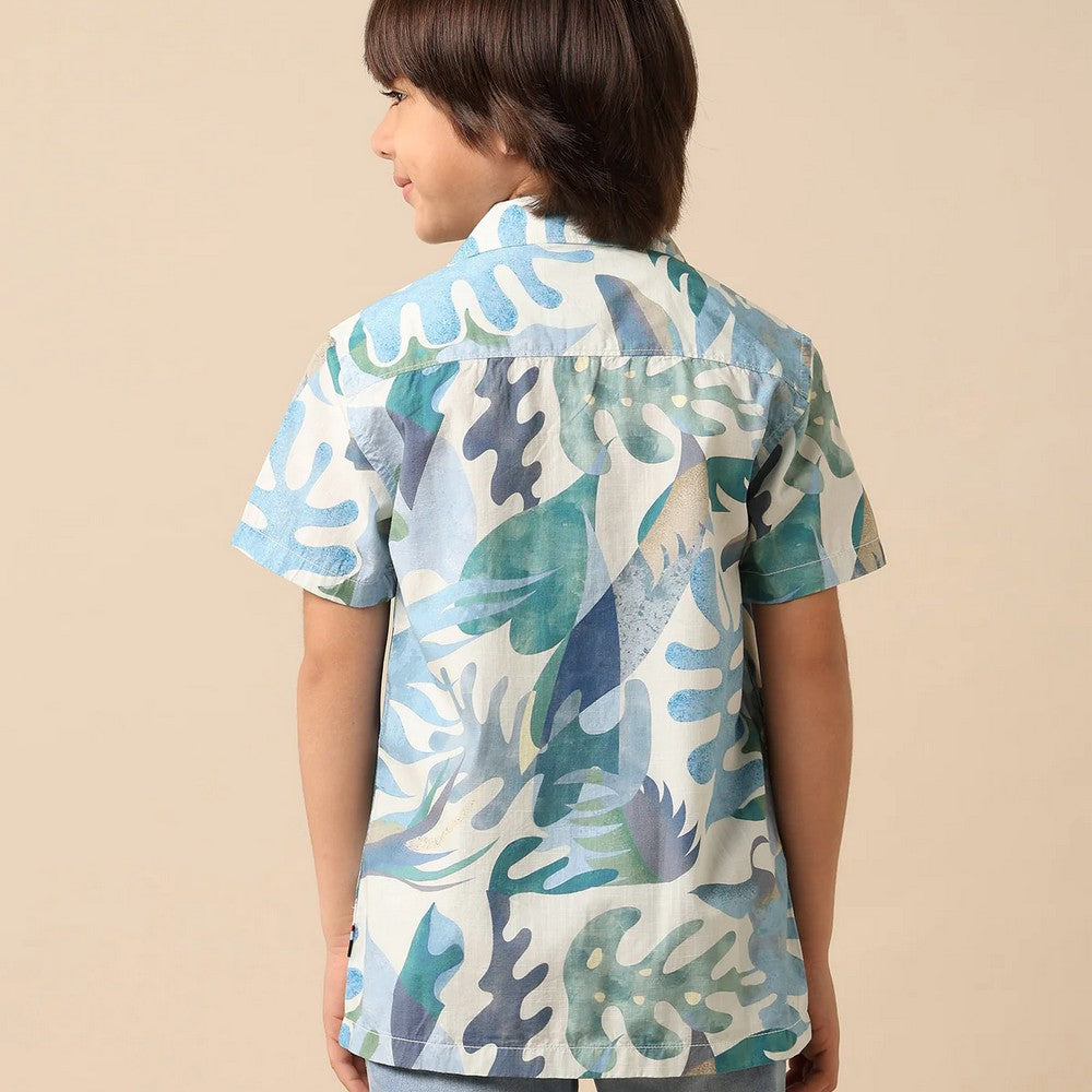 Tropical Printed Half Sleeves Pure Cotton Shirt