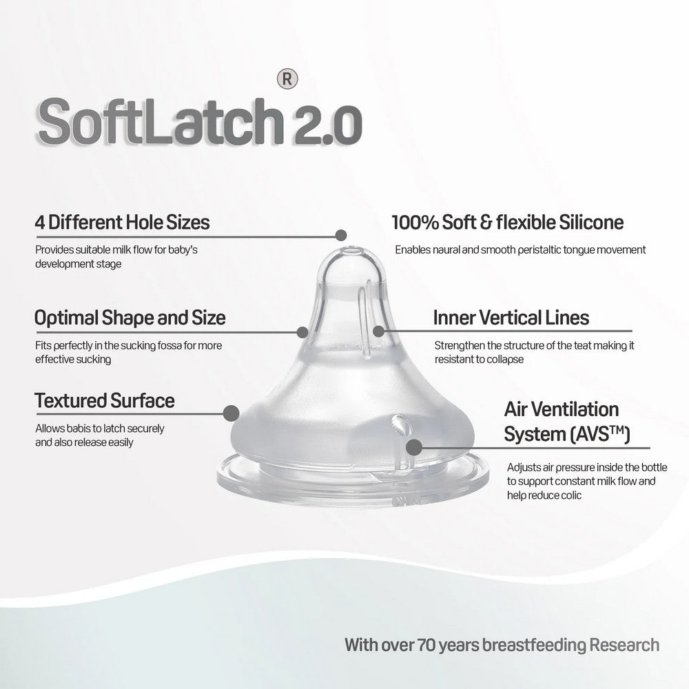 Pigeon Softlatch 2.0 Nursing Bottle - 240ml