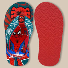 Load image into Gallery viewer, Blue Spiderman Theme Flip Flops
