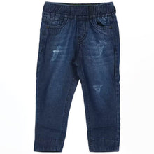 Load image into Gallery viewer, Blue Washed Elasticated Waist Denim Jeans
