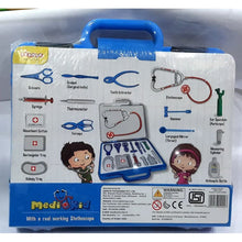 Load image into Gallery viewer, Blue Medi Kid Doctor Set With Real Working Stethoscope
