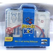 Load image into Gallery viewer, Blue Medi Kid Doctor Set With Real Working Stethoscope
