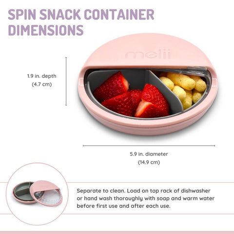 Pink Spin Snack Container