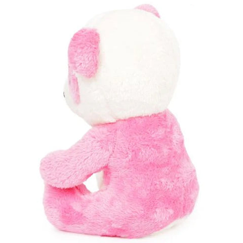 Pink Panda With Glitter Eye- 25Cm