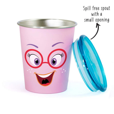 Spill Free Stainless Steel Cup