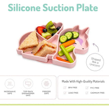 Load image into Gallery viewer, Pink Unicron Theme Silicone Suction Plate
