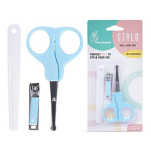 Load image into Gallery viewer, Blue Stylo Nail Care Grooming Set
