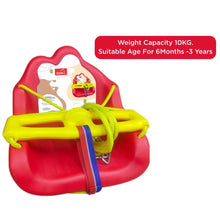 Load image into Gallery viewer, Blue &amp; Red Plastic Baby Swing
