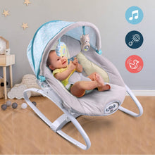 Load image into Gallery viewer, Infantso Baby Rocker- Teal &amp; Grey
