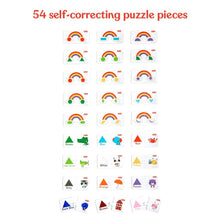 Load image into Gallery viewer, Shapes &amp; Colours Learning Puzzle For Kids- 54 Pieces
