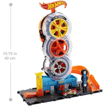 Load image into Gallery viewer, Hot Wheels Super City Twist Tire Shop Playset And Car
