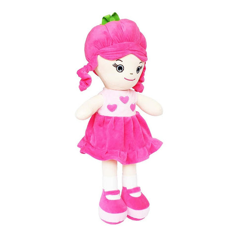Pink Cute Huggable Heart Girl Big Doll Soft Toy