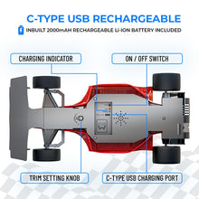 Load image into Gallery viewer, Super In-Built Bluetooth Speaker Remote Control Racing Car
