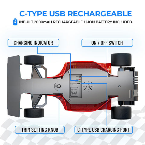 Super In-Built Bluetooth Speaker Remote Control Racing Car