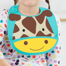 Load image into Gallery viewer, Skip Hop Zoo Fold &amp; Go Silicone Bib
