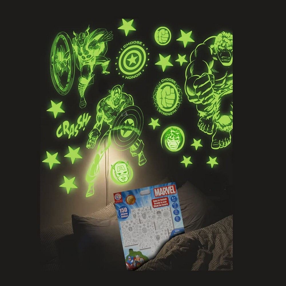 Marvel Super Hero Glow In The Dark Sticker