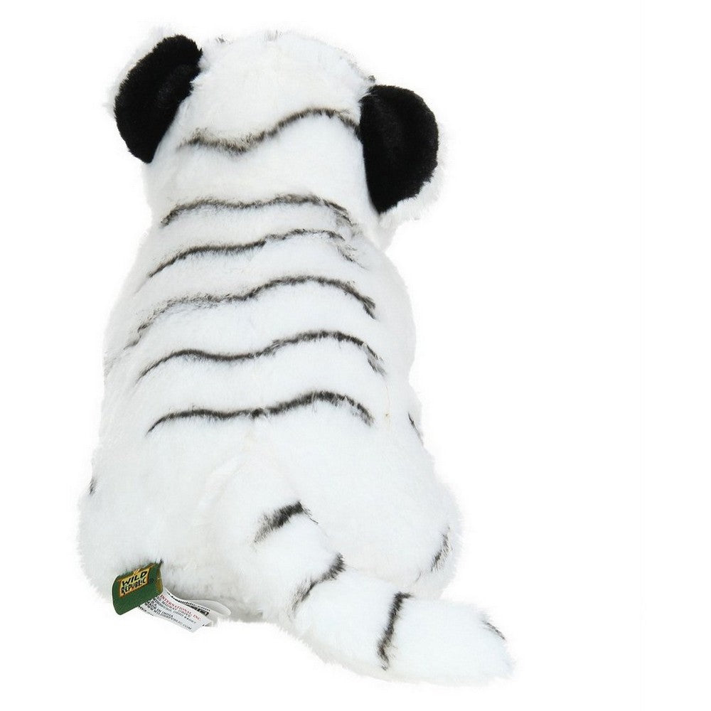 White Tiger Cub Stuffed Animal Toy- 12"