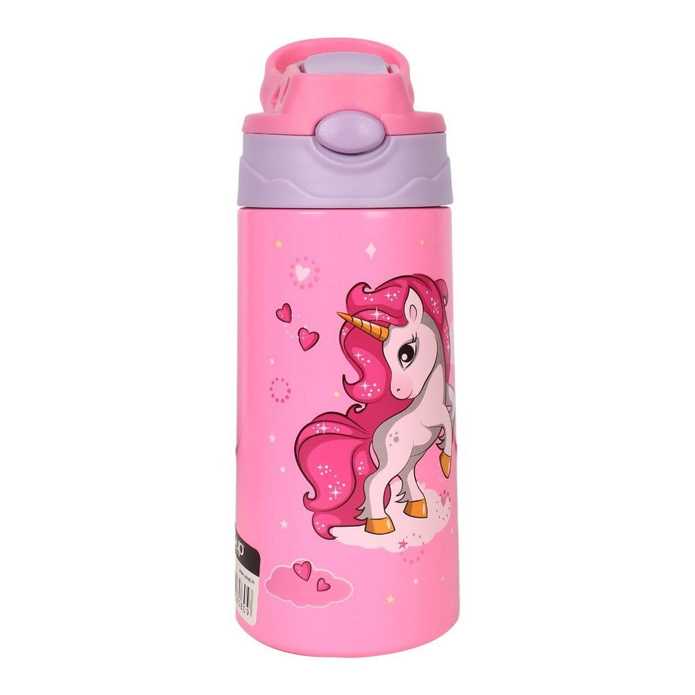 Pink Stainless Steel Insulated Sipper Bottle Tinkler - 400 ml