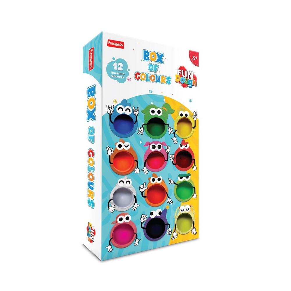 Fun Dough Box Of 12 Colors - 50gm