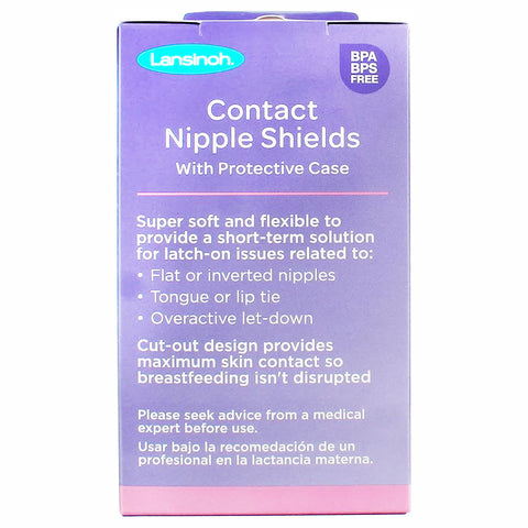 Size2 Contact Nipple Shields With Protective Case- 24mm