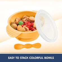 Load image into Gallery viewer, Orange Silicone Bowl &amp; Spoon
