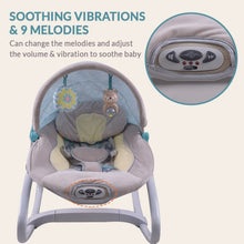 Load image into Gallery viewer, Infantso Baby Rocker- Teal &amp; Grey
