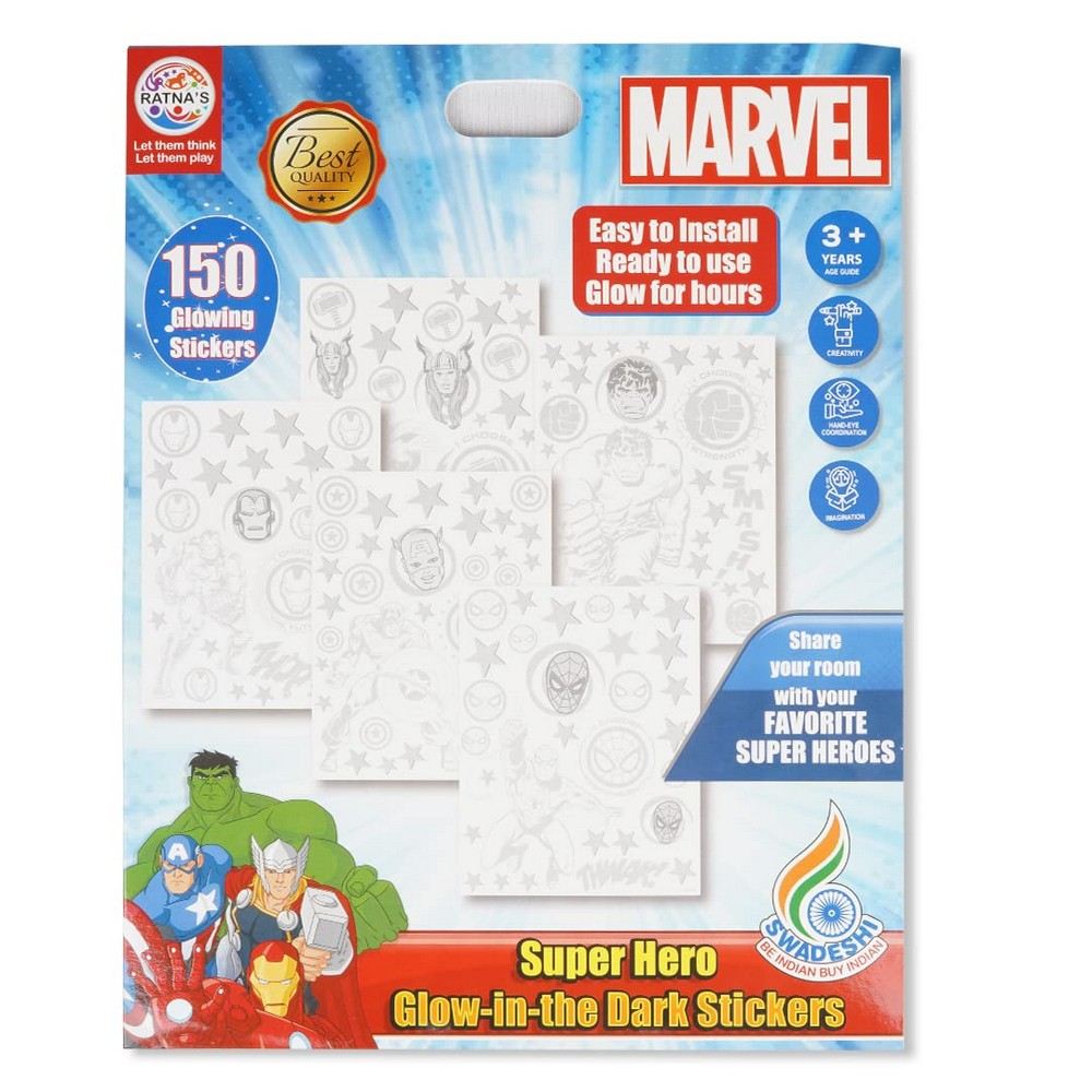 Marvel Super Hero Glow In The Dark Sticker