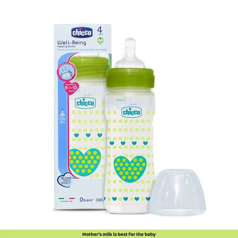Green Wellbeing  Advanced Anti-Colic System Feeding Bottle - 330ml