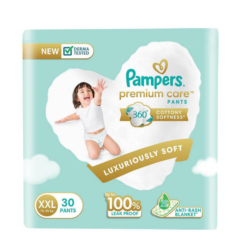 XXL Pampers Premium Care Pants Style Diapers - 30 Pants (15-25 kg)