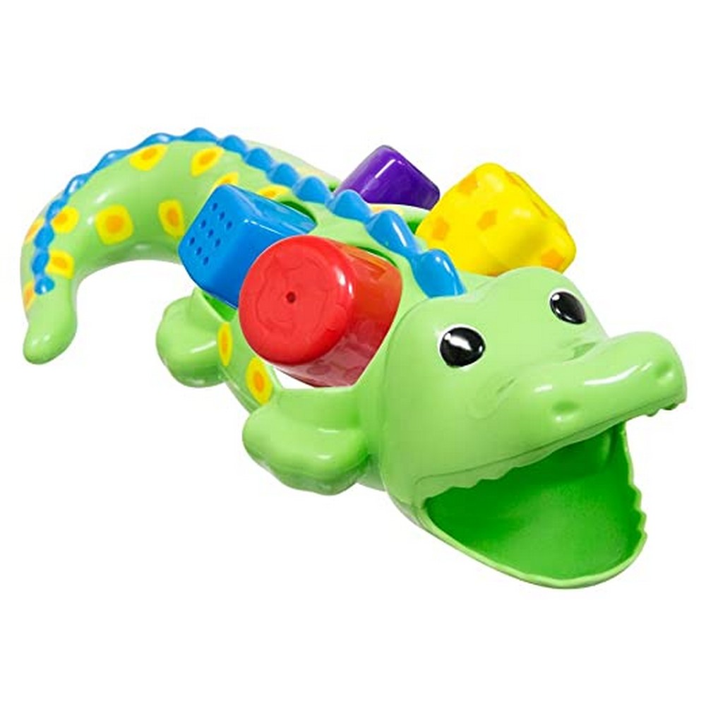 Green Crocodile With Cubes