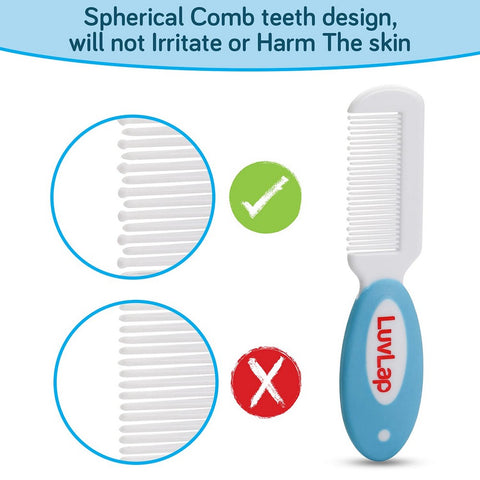 Comb & Brush Set With Natural Bristles