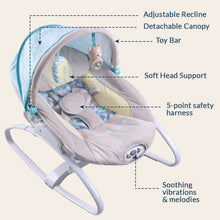 Load image into Gallery viewer, Infantso Baby Rocker- Teal &amp; Grey
