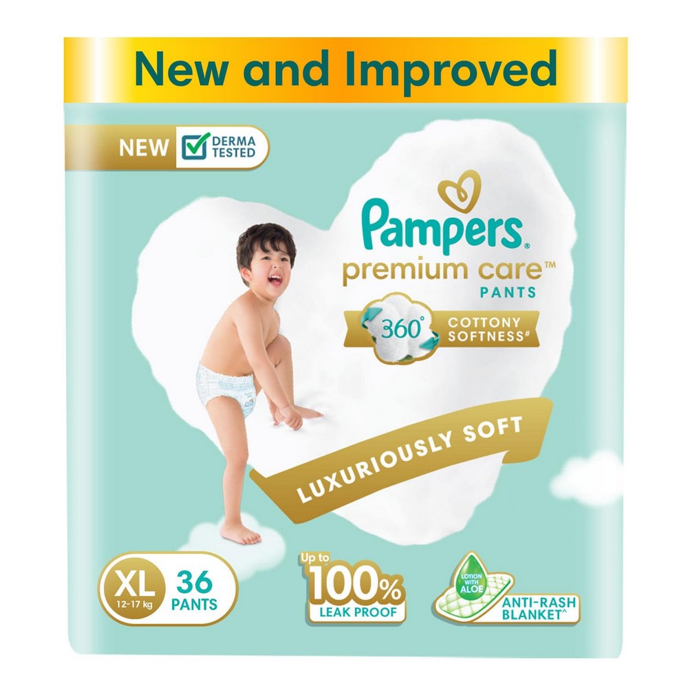 XL Pampers Premium Care Pant Style Diapers - 36 Pieces (12-17 kg)