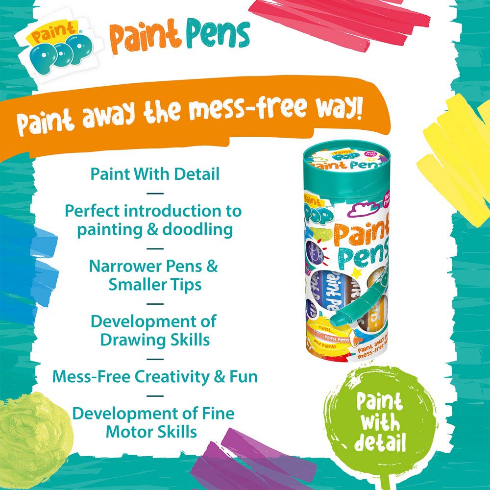Paint Pop Quick Dry Paint Pens- 12 Pack