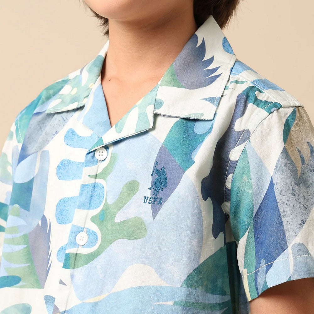 Tropical Printed Half Sleeves Pure Cotton Shirt