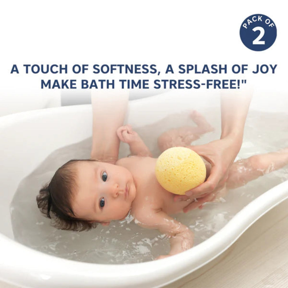 Soft & Gentle Baby Bath Sponge - Pack Of 2