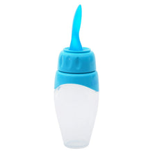 Load image into Gallery viewer, Blue Non Spill Silicone Soft Squeeze Food Feeder
