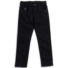 Load image into Gallery viewer, Black Slim Fit Mid Rise Jeans
