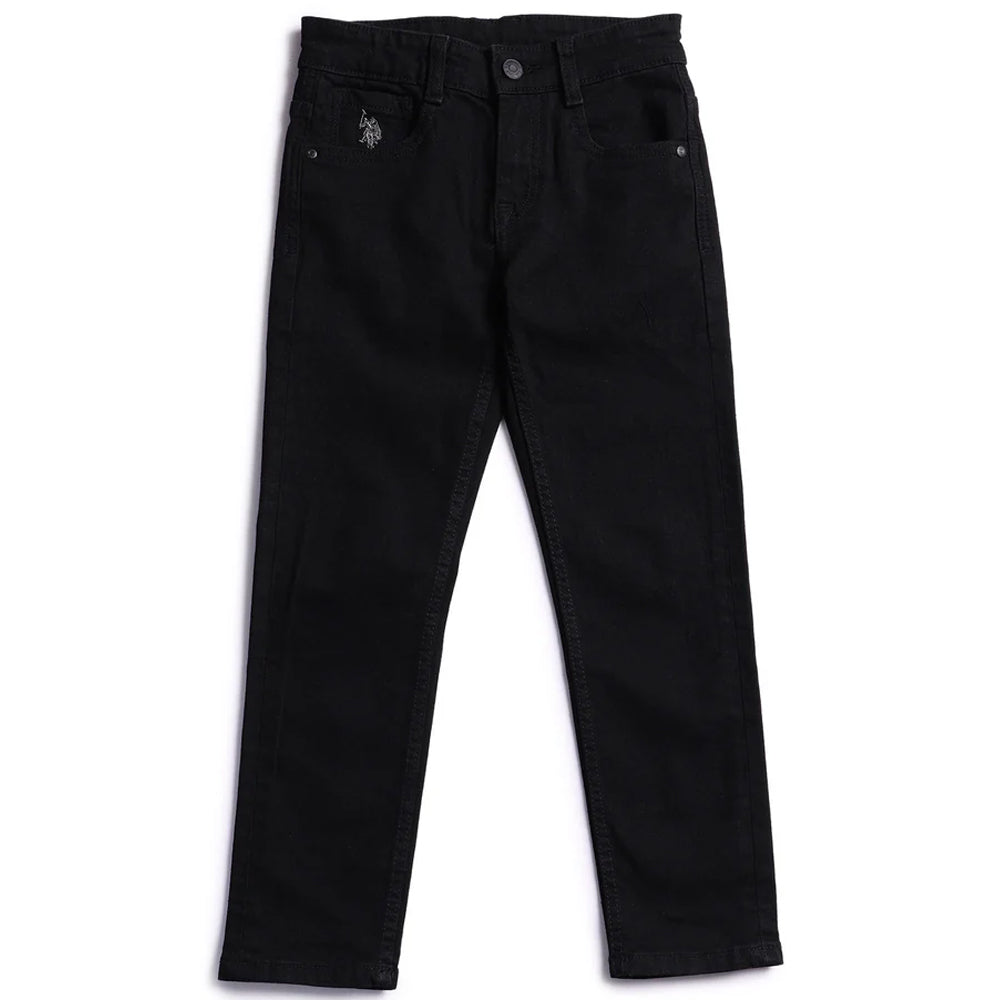 Black Slim Fit Mid Rise Jeans