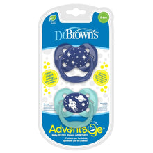 Load image into Gallery viewer, Blue Space Advantage Pacifier (Pack Of 2)
