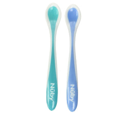 Load image into Gallery viewer, Blue And Green Hot Safe Spoons Pack Of 2
