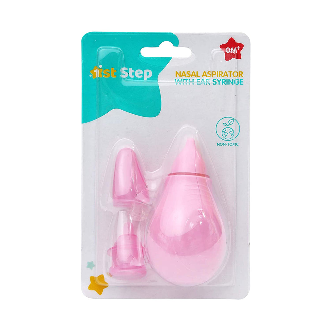 Pink Nasal Aspirator With Ear Syringend