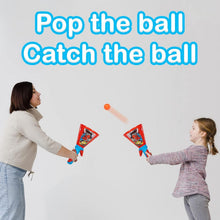 Load image into Gallery viewer, Red Spider Man Printed Click &amp; Catch Twin Ball Game
