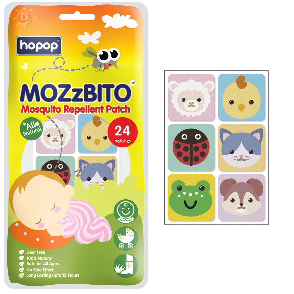 Mozzbito Mosquito Repellent Patches - 24Pcs (Print May Vary)