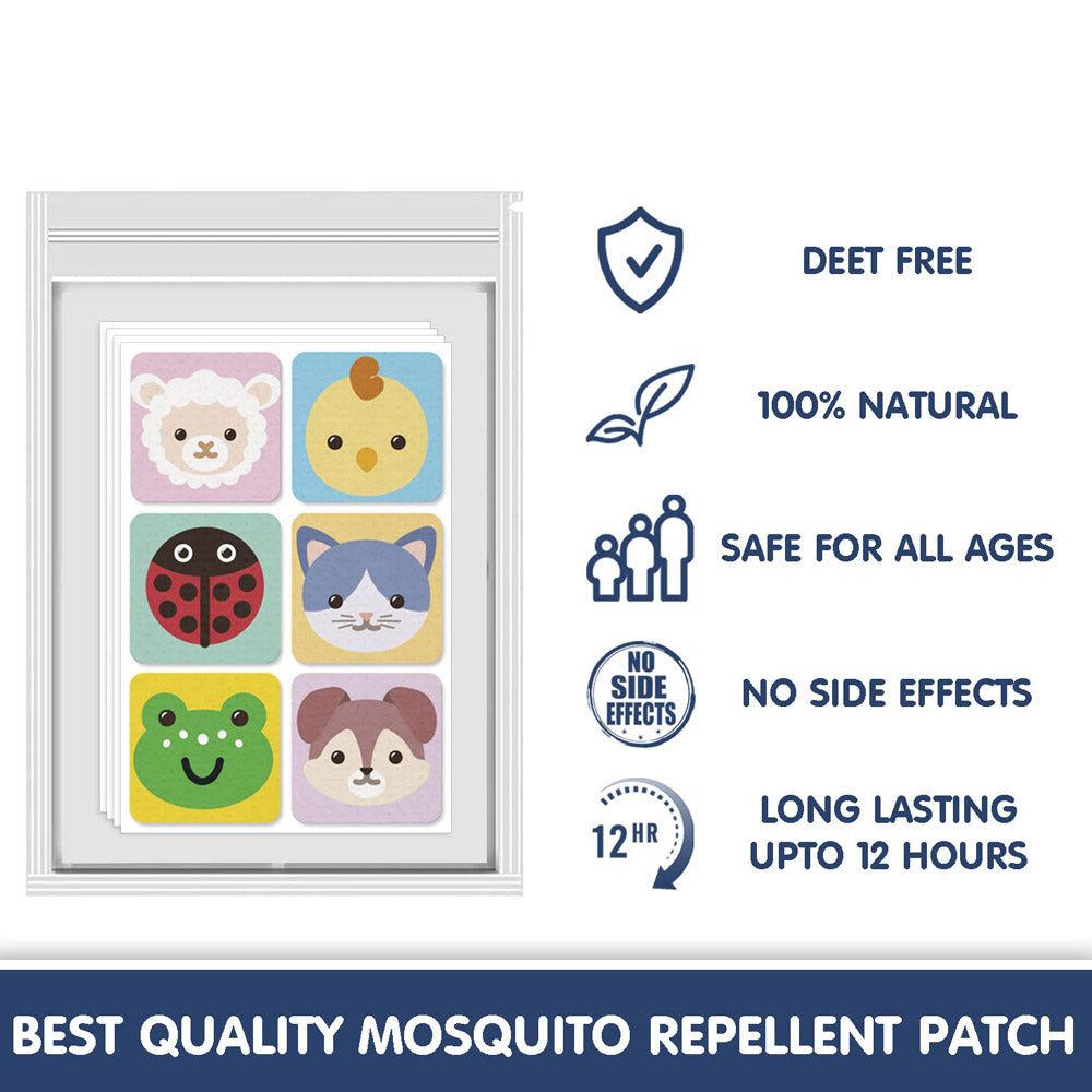 Mozzbito Mosquito Repellent Patches - 24Pcs (Print May Vary)