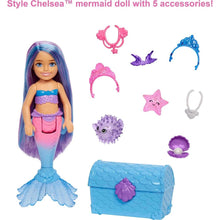 Load image into Gallery viewer, Barbie Chelsea Mermaid Power Doll With 2 Pets &amp; Accessories
