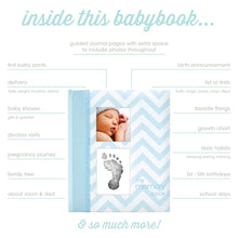 Load image into Gallery viewer, Pearhead’s Chevron Baby Book
